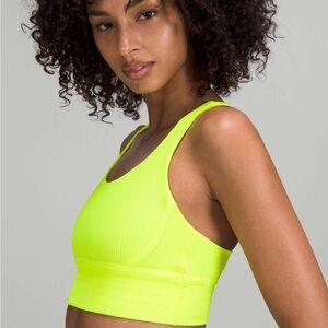 Lululemon Longline Ribbed Energy Luxtreme size 8 Sports Bra (no pads)